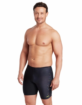 Predator Mid Swim Jammer - Black/Multi casual mens swimwear, affordable swimwear for men