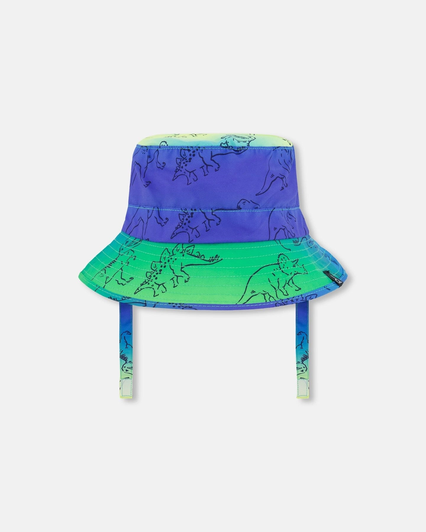 Printed Beach Hat Vibrant Blue And Green Dino boys swimwear sets, boys swim trunks