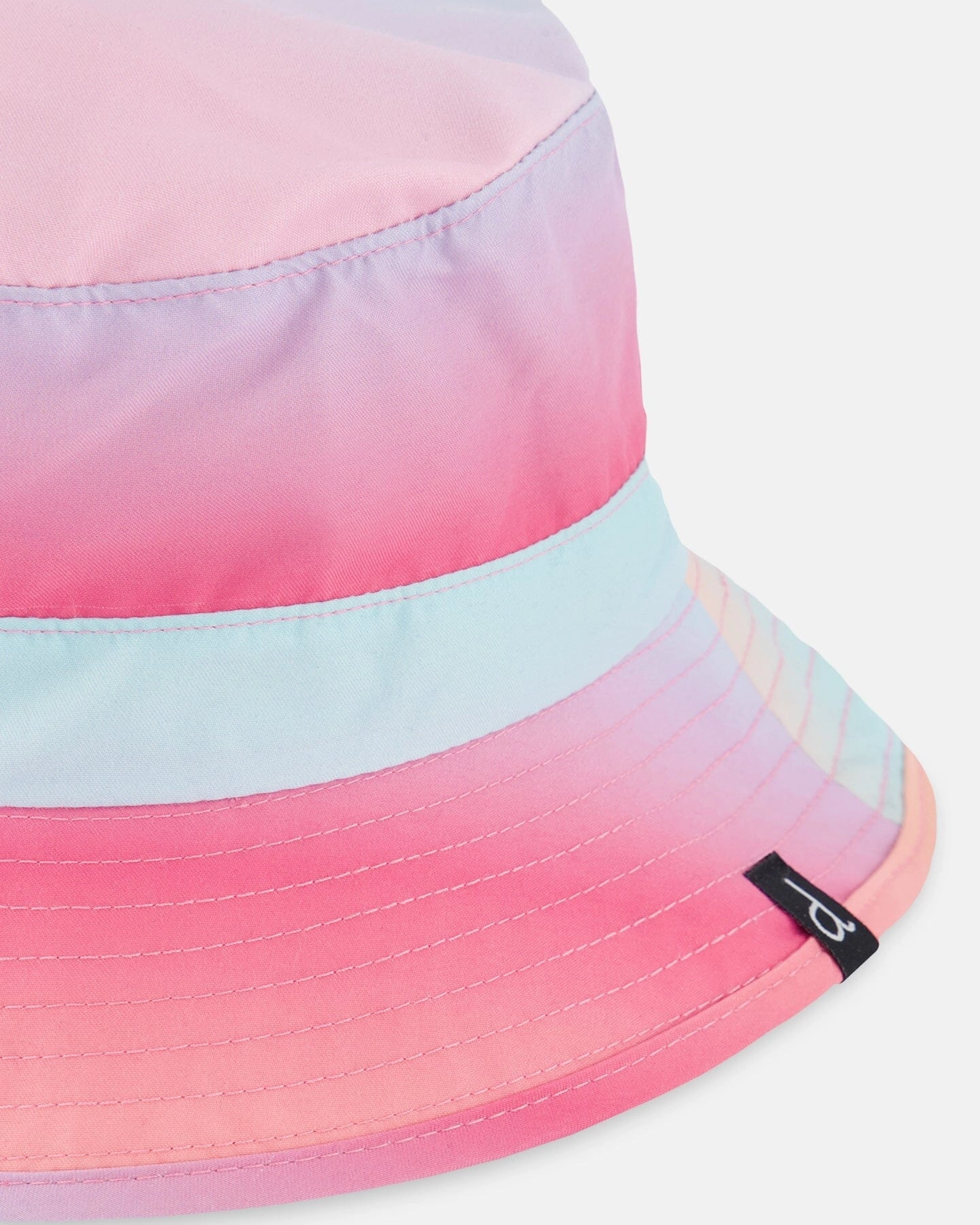 Printed Beach Sun Hat Pink, Orange, And Turquoise