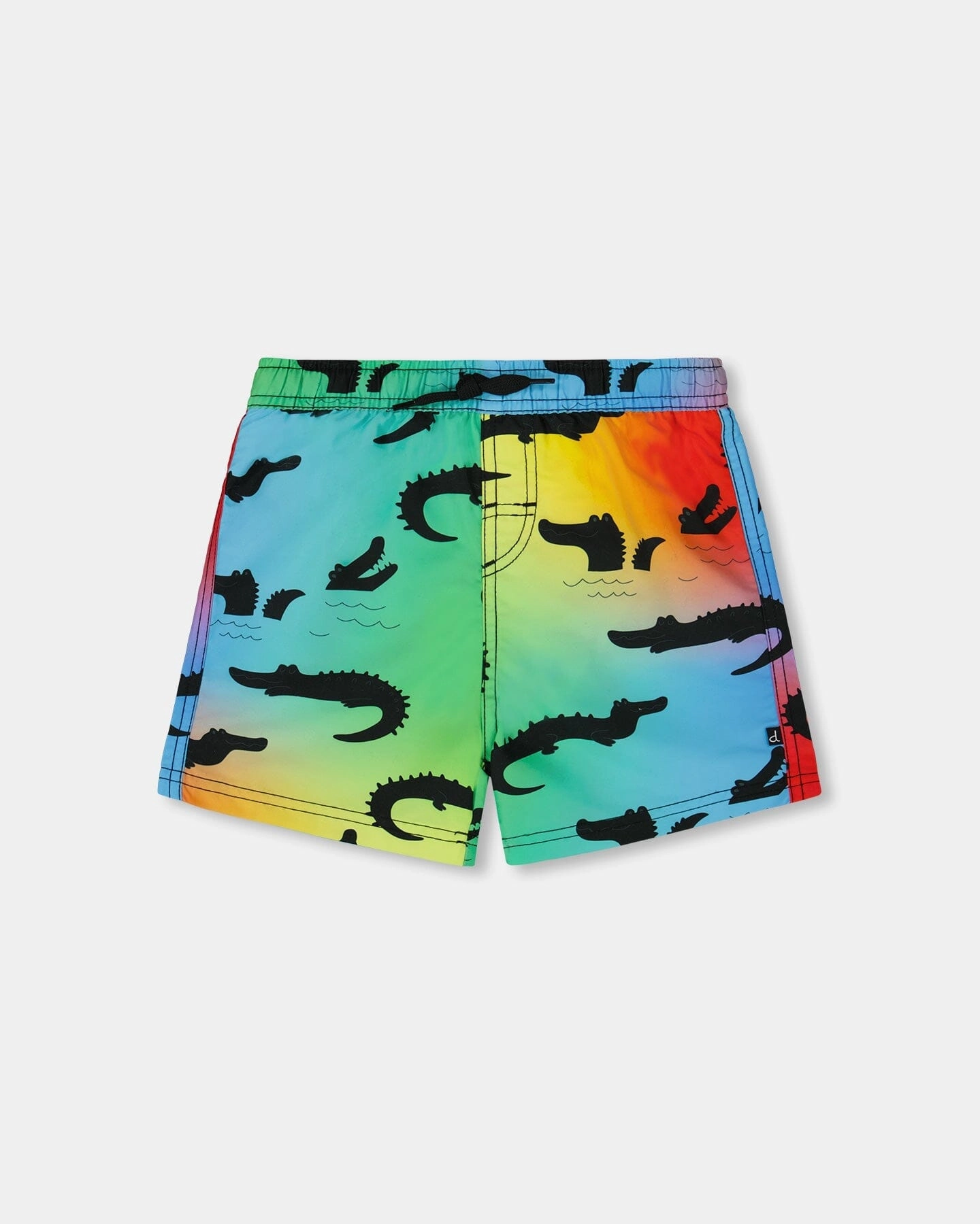 Printed Boardshorts Multicolored Crocodile boys swimwear sets, boys swim trunks
