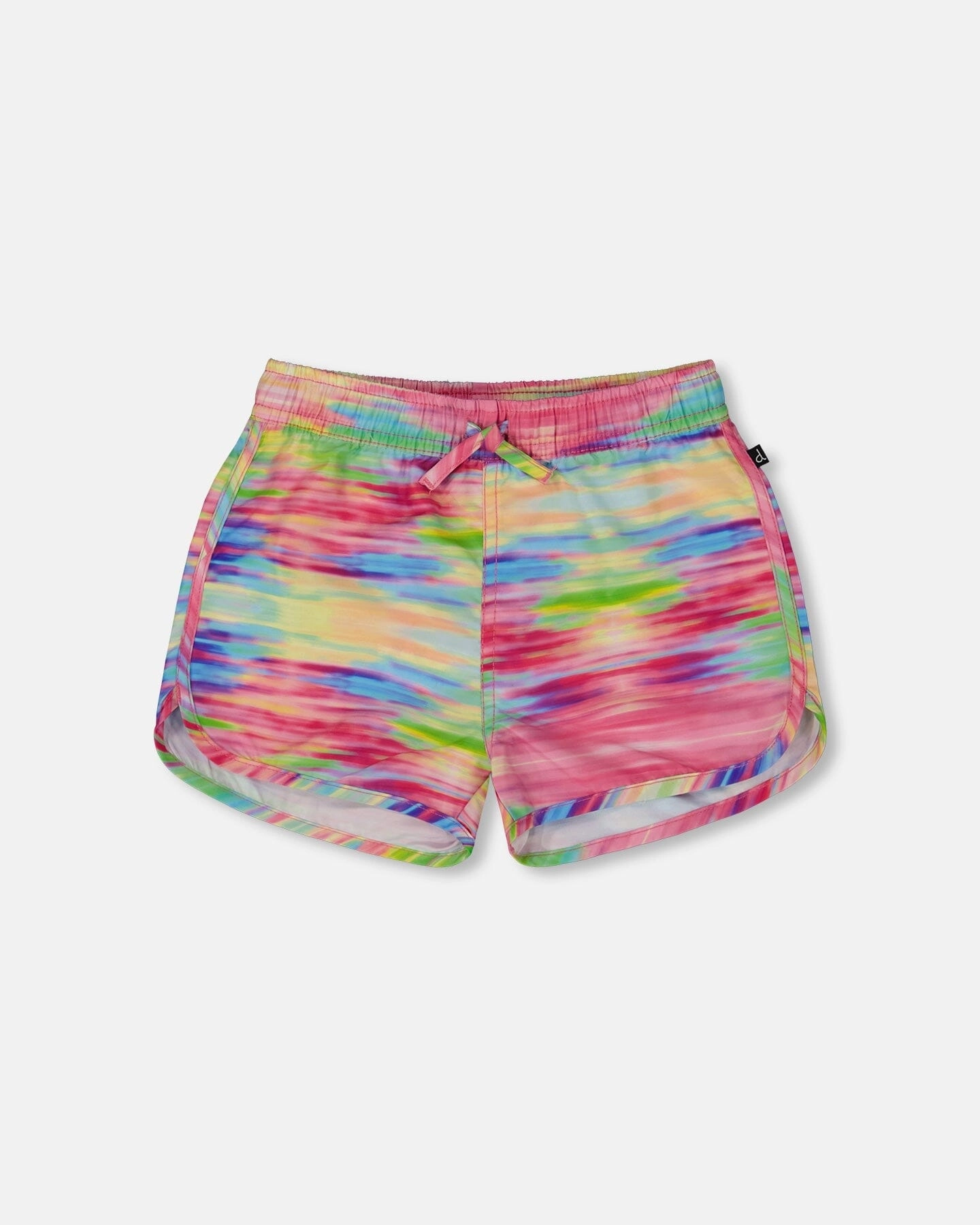 Printed Swim Shorts Multicolored stylish teen girl swimsuits, teen girls swimwear sets