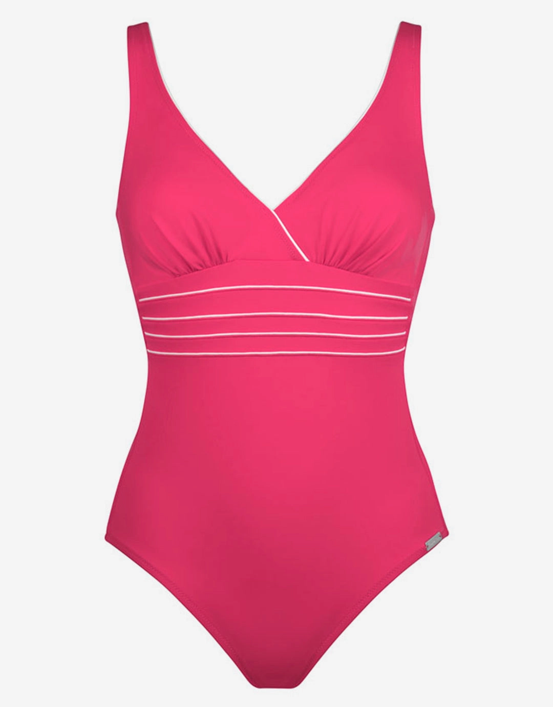 Pure Lines Swimsuit - Pink White cup sized swimwear women, supportive swimsuits for large bust