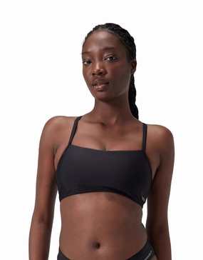 Racerback Bra Top - Black minimalistic swimsuits women, sleek swimwear styles