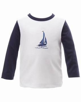 Rachel Riley Sailboat Rashguard boys swimwear sets, boys swim trunks
