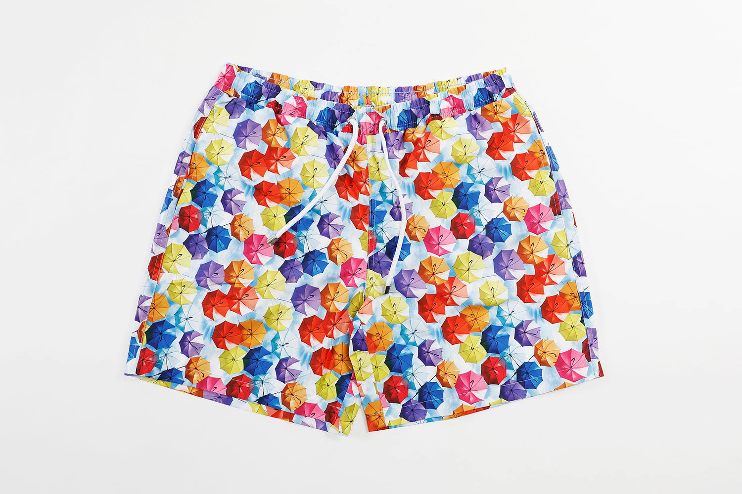 Rainbow Umbrella Swim Trunks
