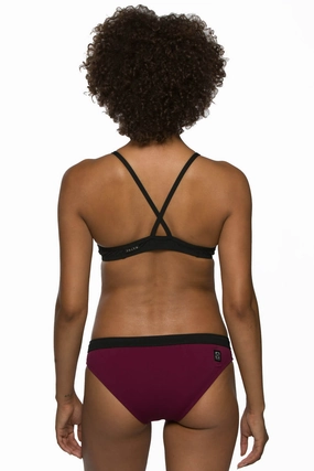 Randy Bottom - Cabernet/Black all purpose swimwear, comfortable swimwear for everyone