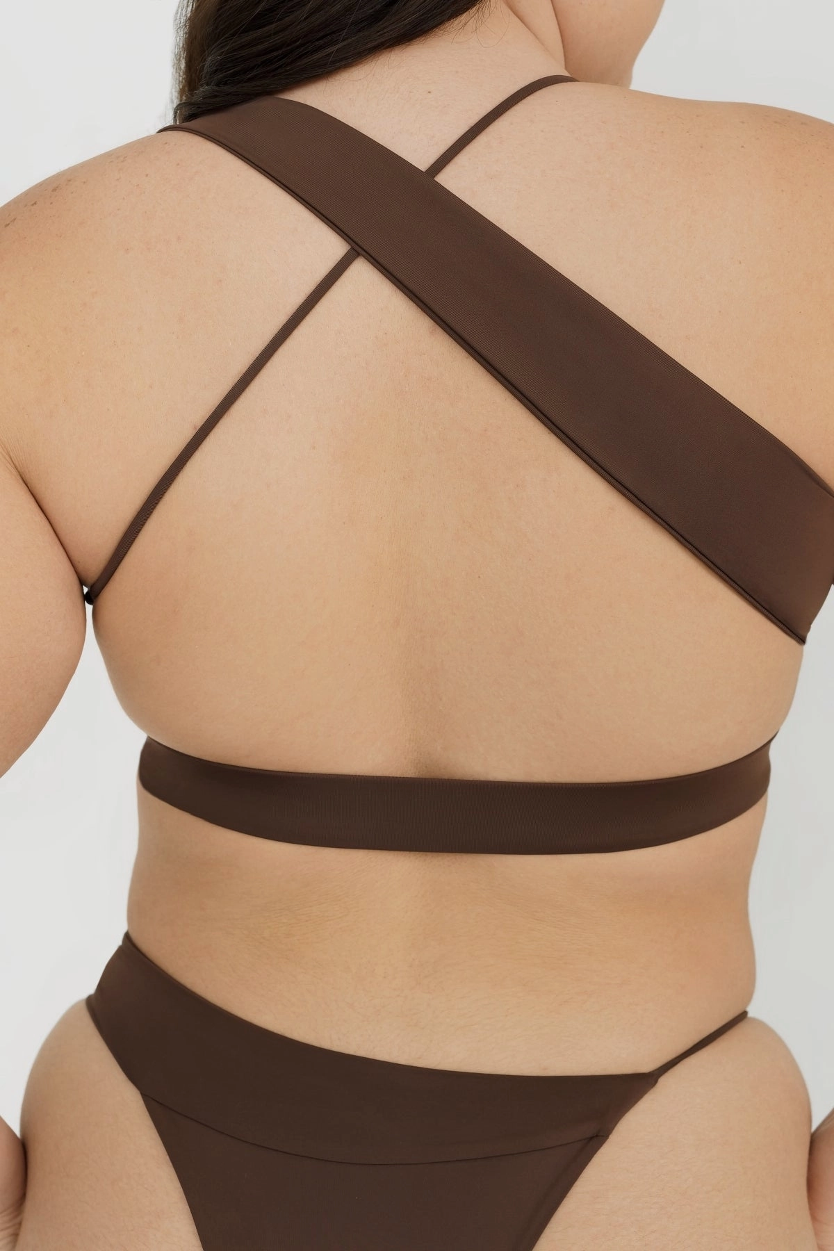 Rayne Top - Chocolate soft fabric swimwear women, resort swimwear for ladies