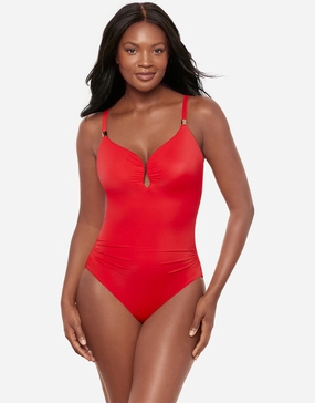 Razzle Dazzle Antheia Swimsuit - Poppy womens resort swimwear, flattering one-piece swimsuits
