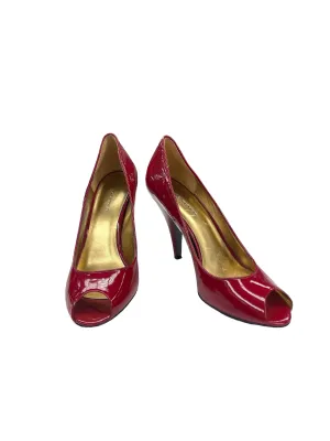 Red Shoes Heels Kitten Marc Fisher, Size 7.5 marc-fisher