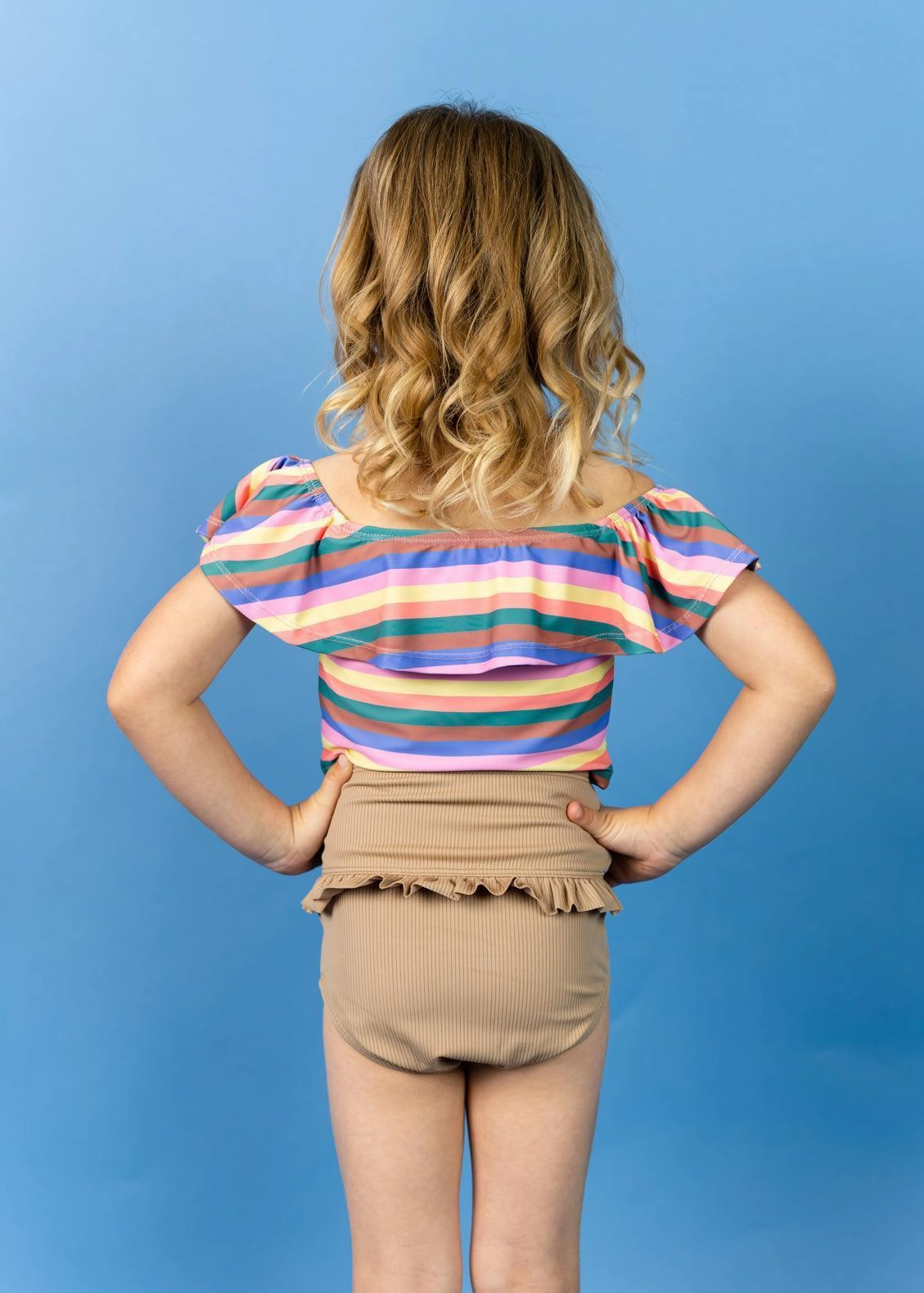 Retro Stripe | Mini Ruffled Around Top