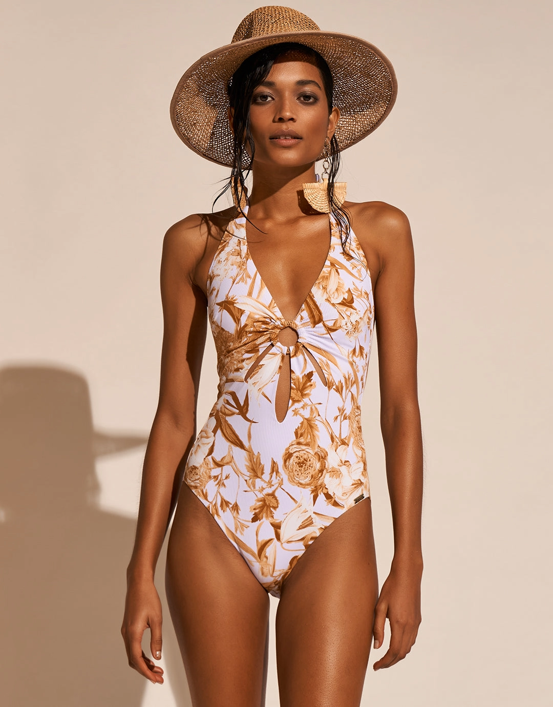 Reverie Halter Swimsuit - Dreamy Pastels cup sized swimwear women, supportive swimsuits for large bust