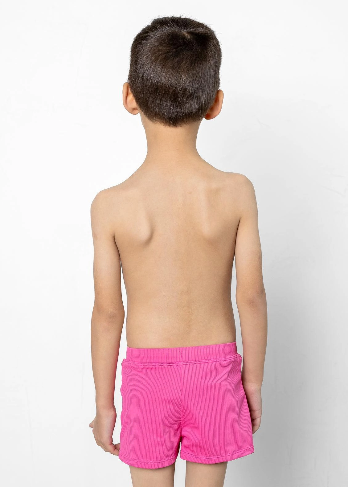 Ribbed Azalea Pink | Mini Euro Shorts