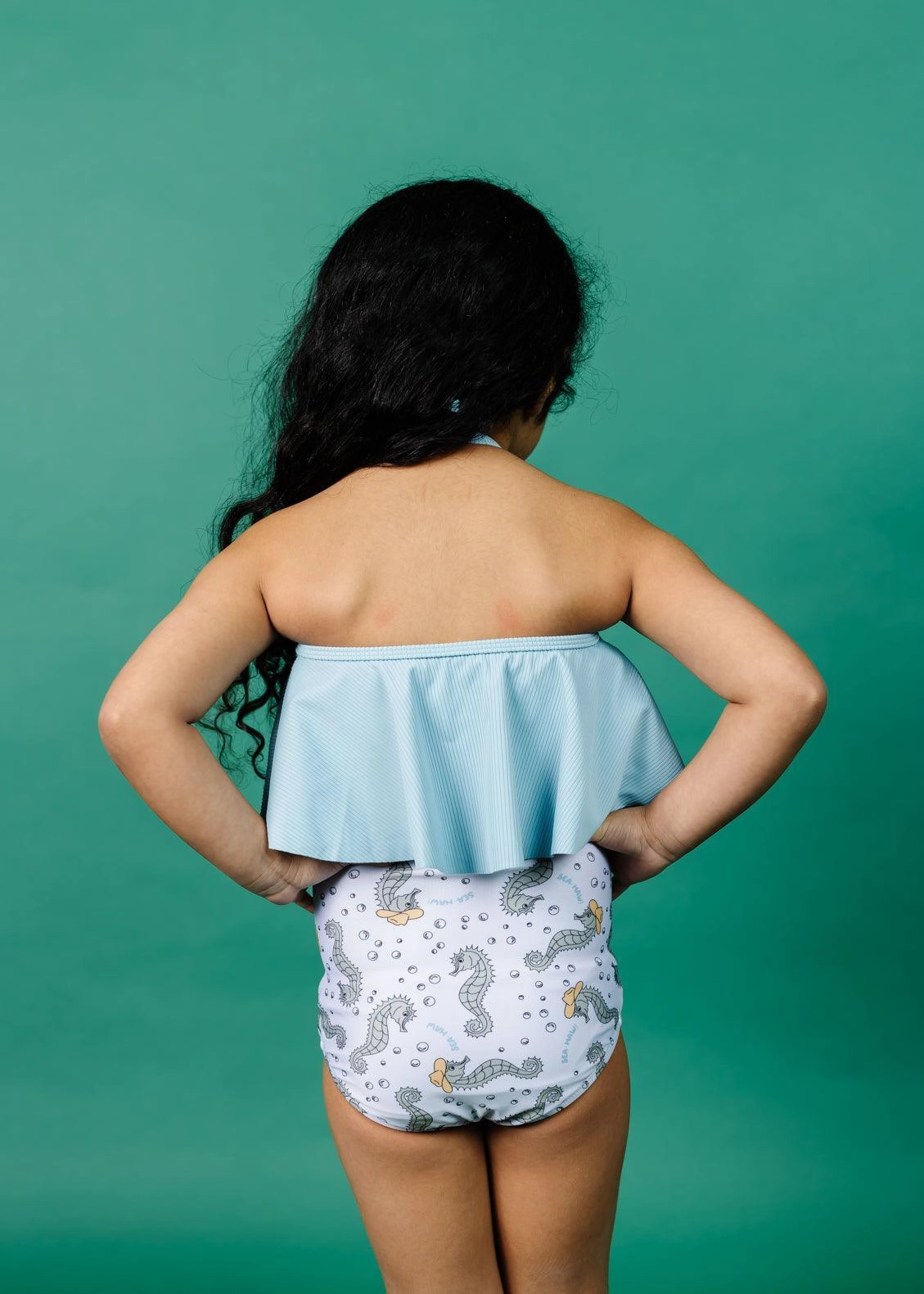Ribbed Dusty Light Blue | Mini Swing Top