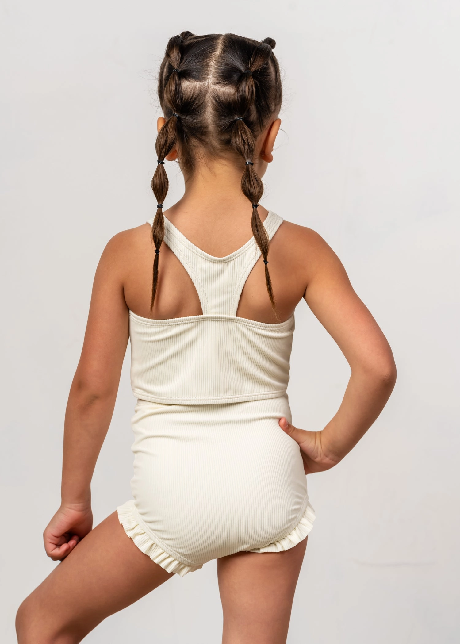 Ribbed Ivory | Mini All Ruffled Up Bottoms