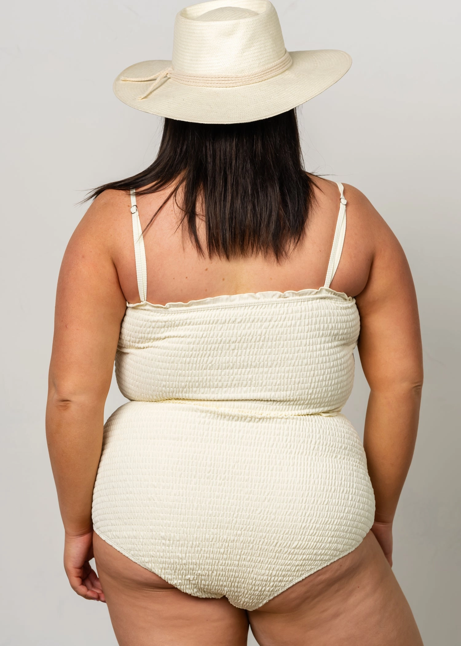 Ribbed Ivory | Smocked Bottoms