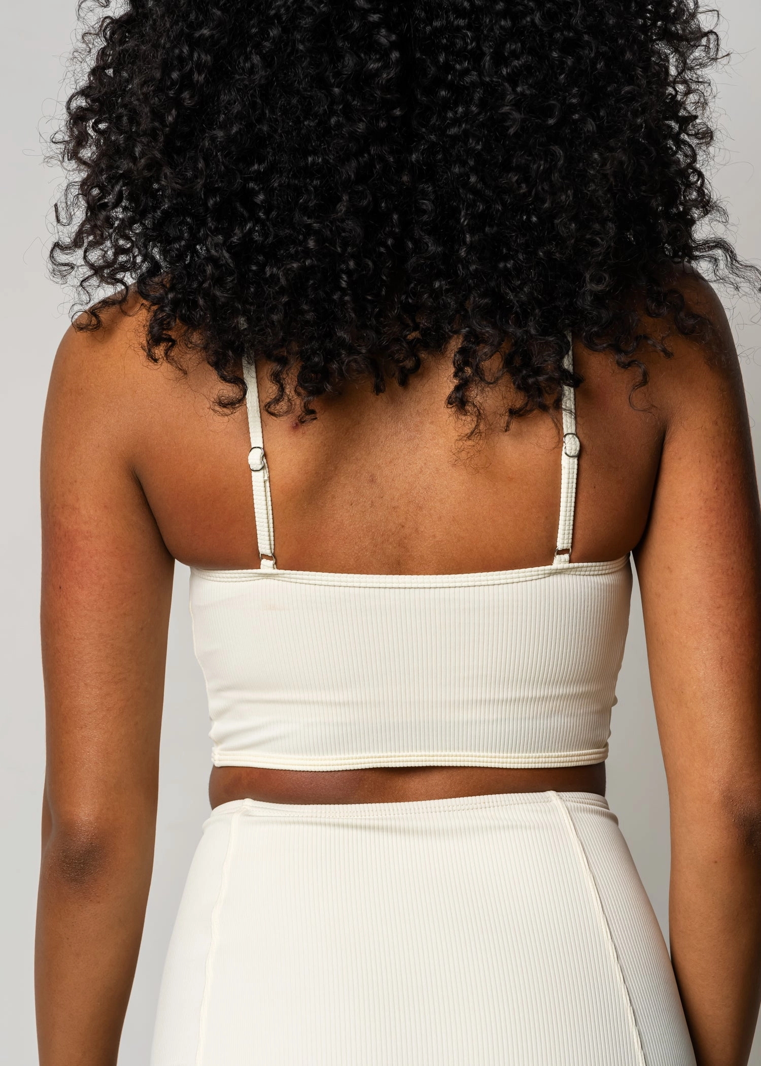 Ribbed Ivory | V'D Crop Top