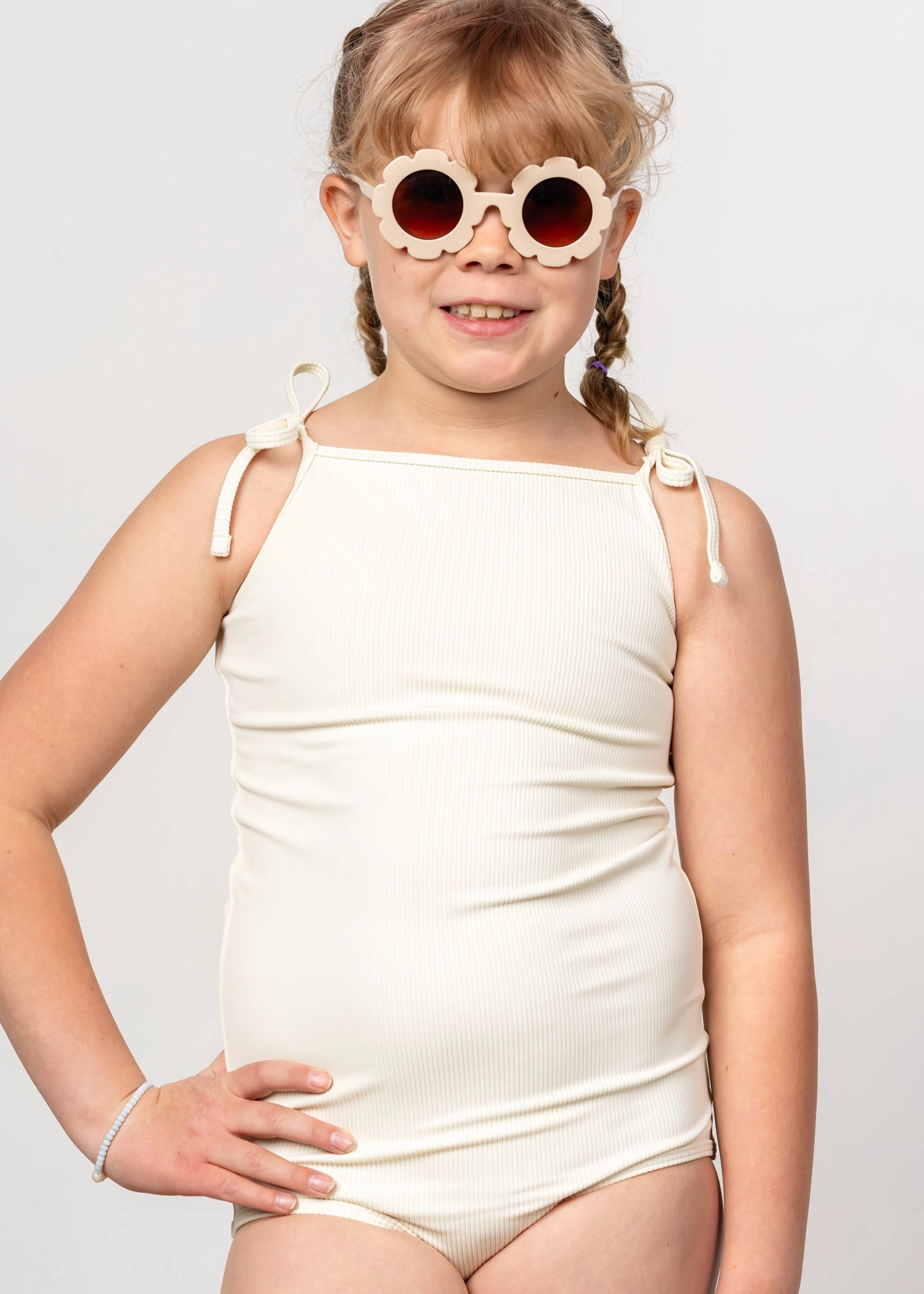 Ribbed Ivory | Youth Simply One-Piece
