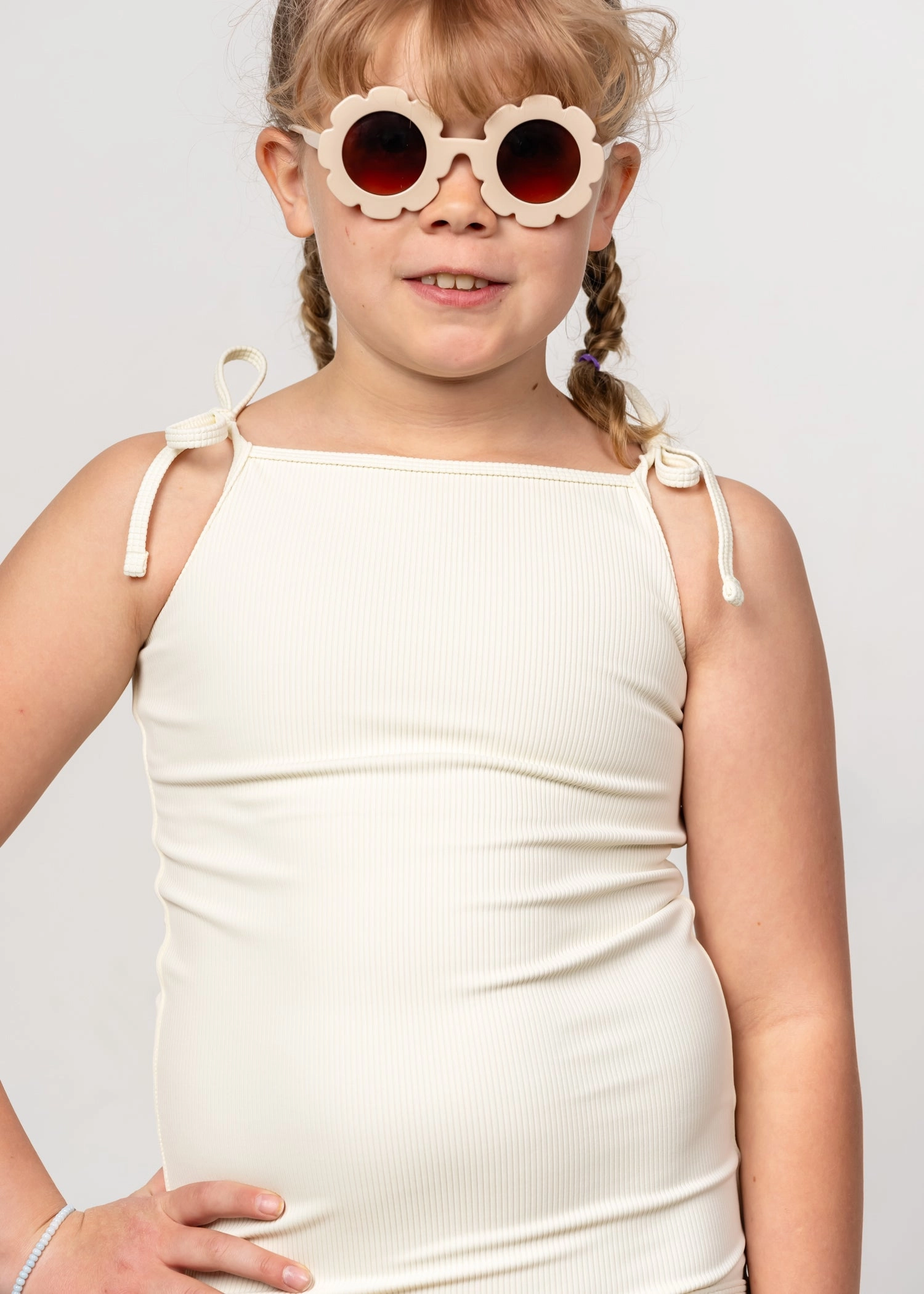 Ribbed Ivory | Youth Simply One-Piece