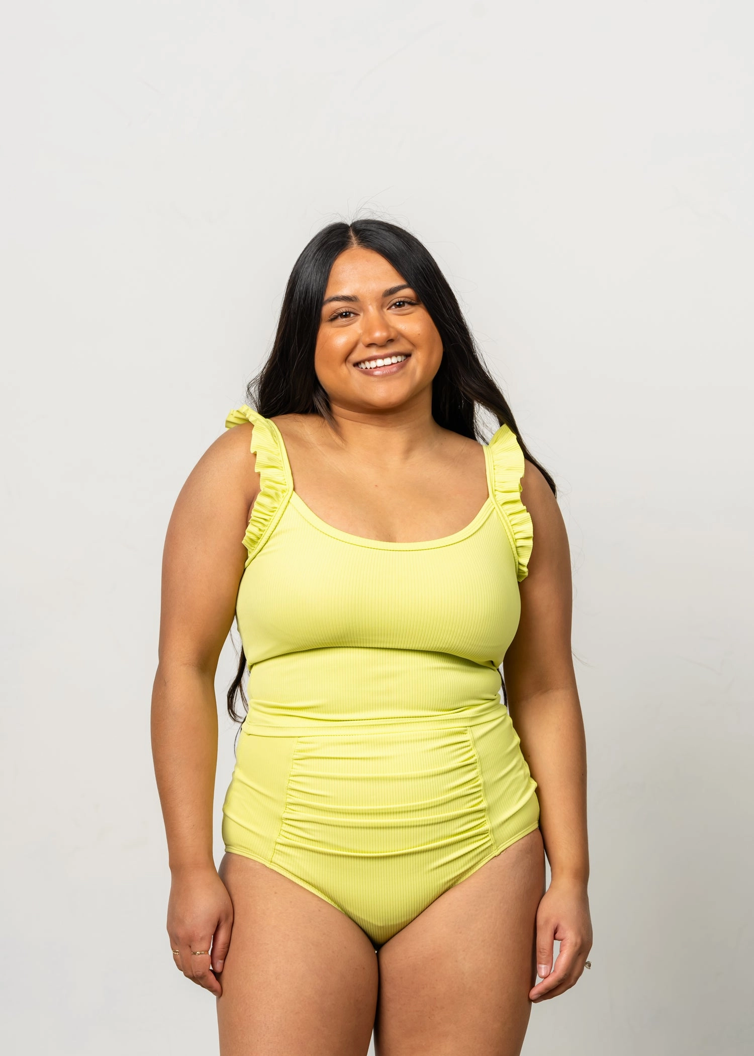 Ribbed Limelight | Flutter Top