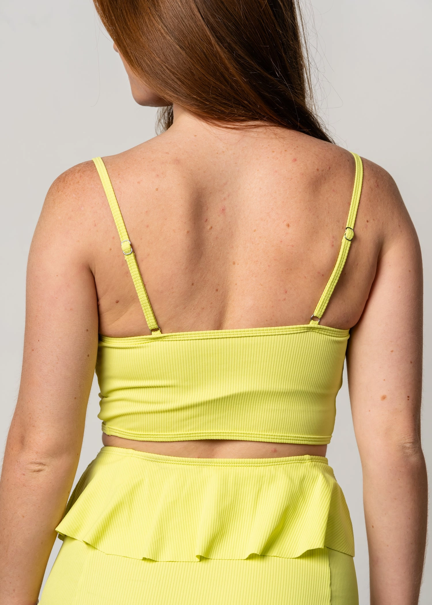 Ribbed Limelight | V'D Crop Top