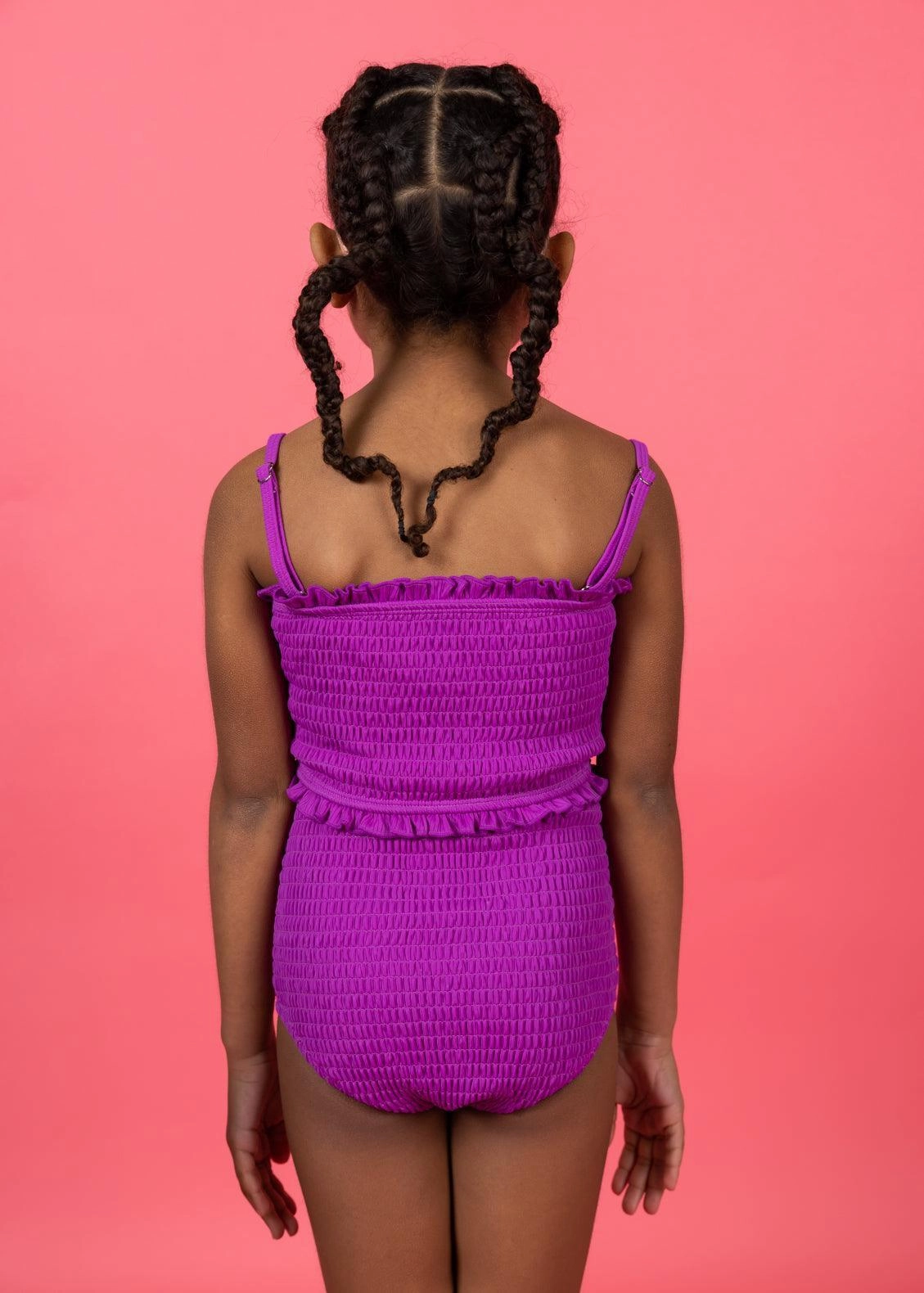 Ribbed Purple | Mini Bandeau Top