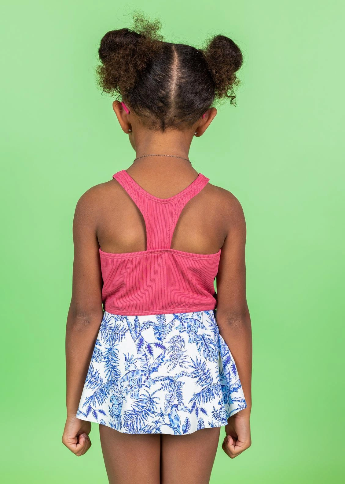 Ribbed Roseate | Mini Racer Back Top