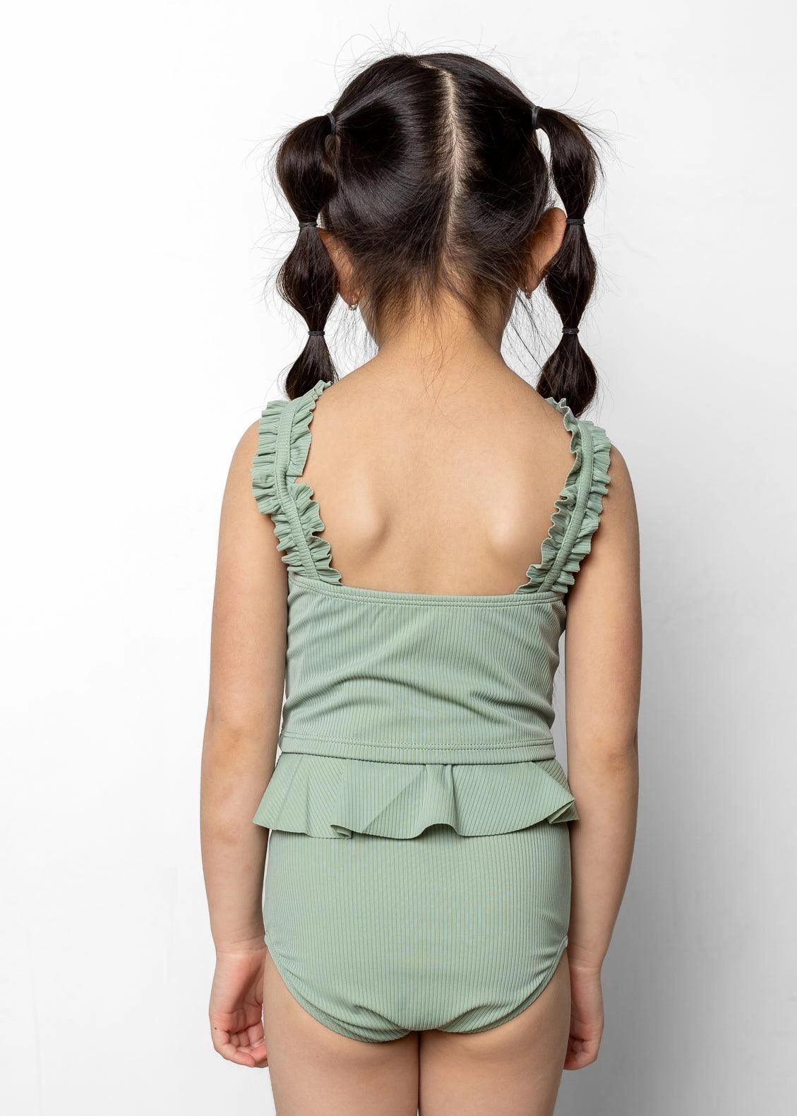 Ribbed Sage | Mini Peplum Bottoms