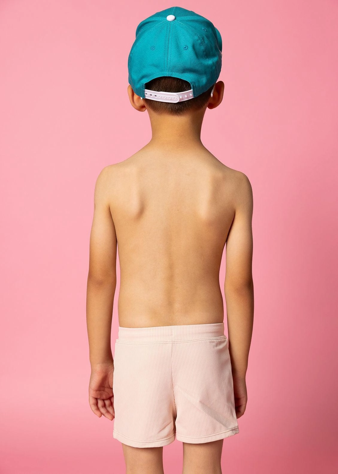 Ribbed Whipped Peach | Mini Euro Shorts