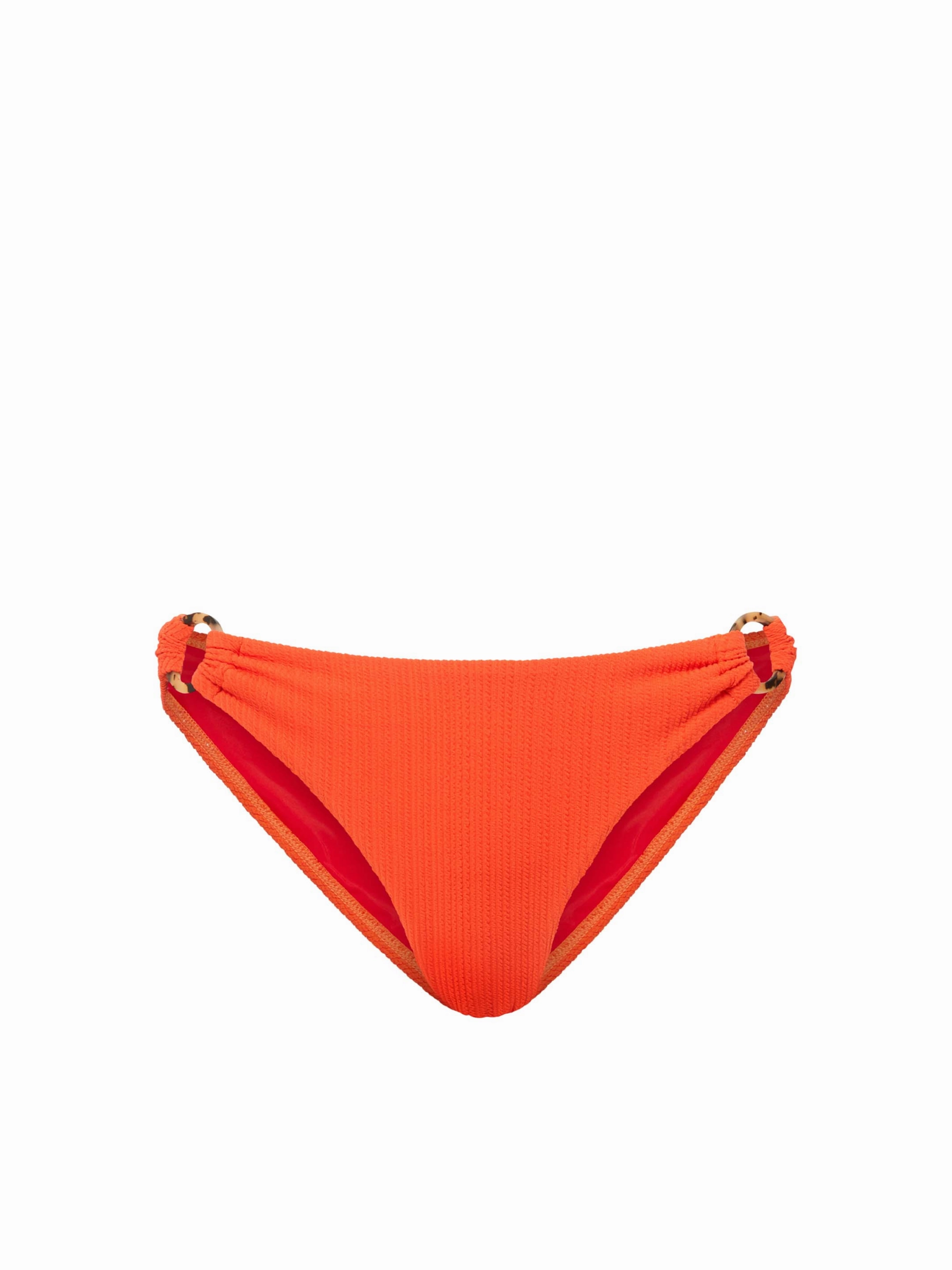 Ring Trim Bottom In Flame Texture fashionable beach swimwear, modern womens bikinis