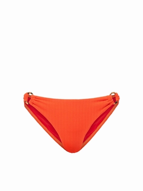 Ring Trim Bottom In Flame Texture fashionable beach swimwear, modern womens bikinis