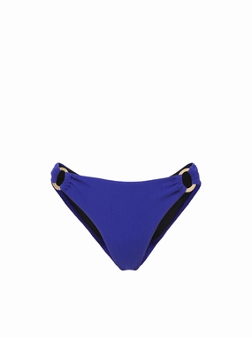 Ring Trim Bottom Iris Texture high waist swimwear women, swimsuit for women beachwear