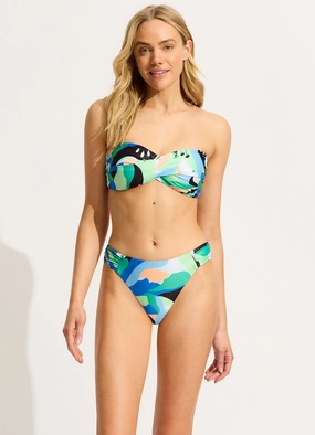 Rio High Leg Bikini Bottom - Jade plus size swimwear women, summer swimwear for ladies