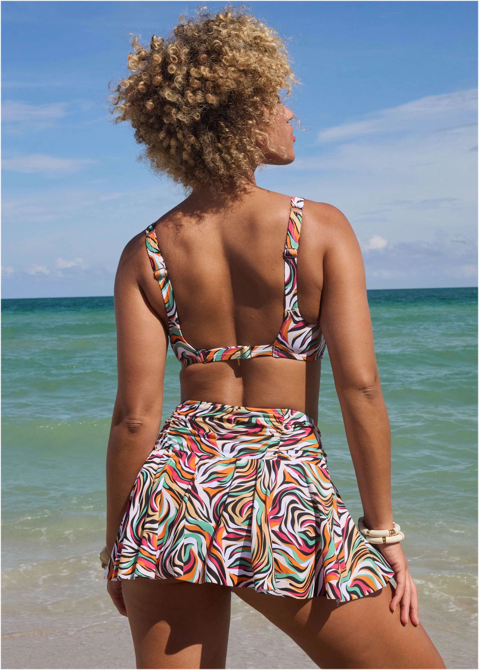 Rio Swim Skirt - Earth Swirls