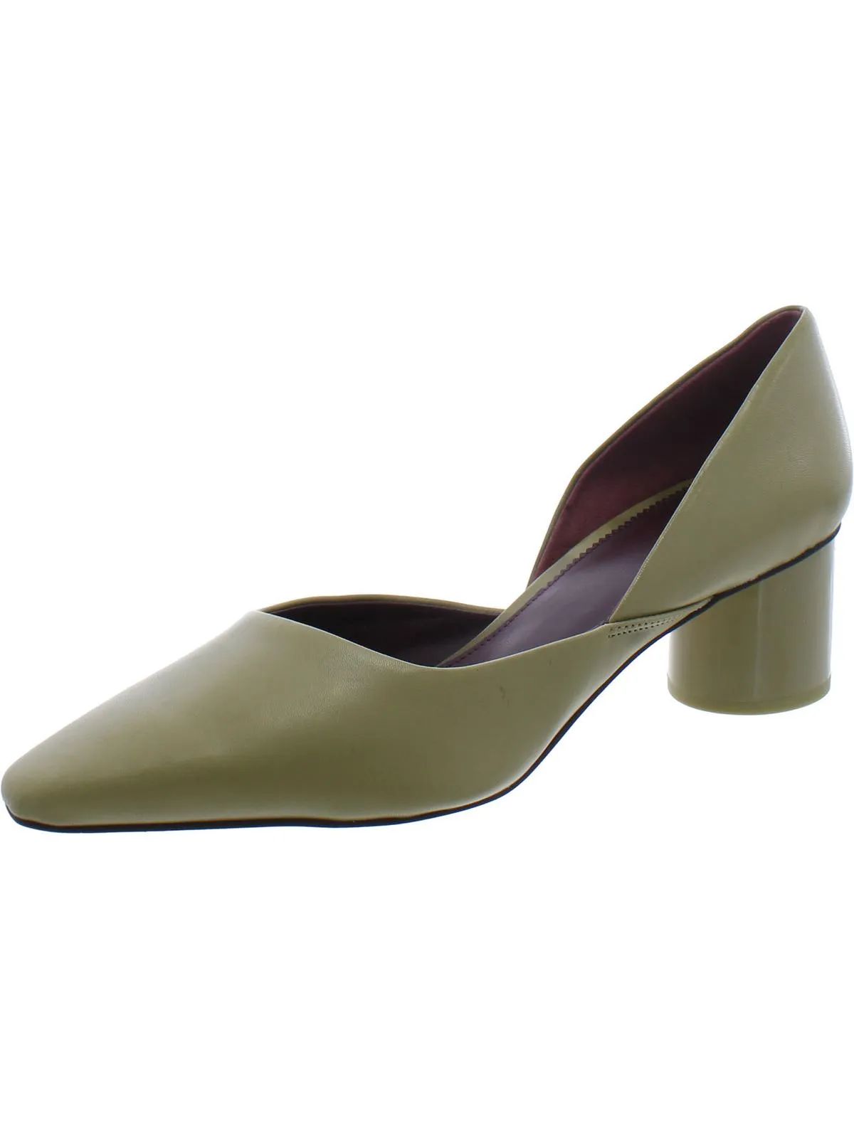 Rita Womens Leather Padded Insole D'Orsay Heels