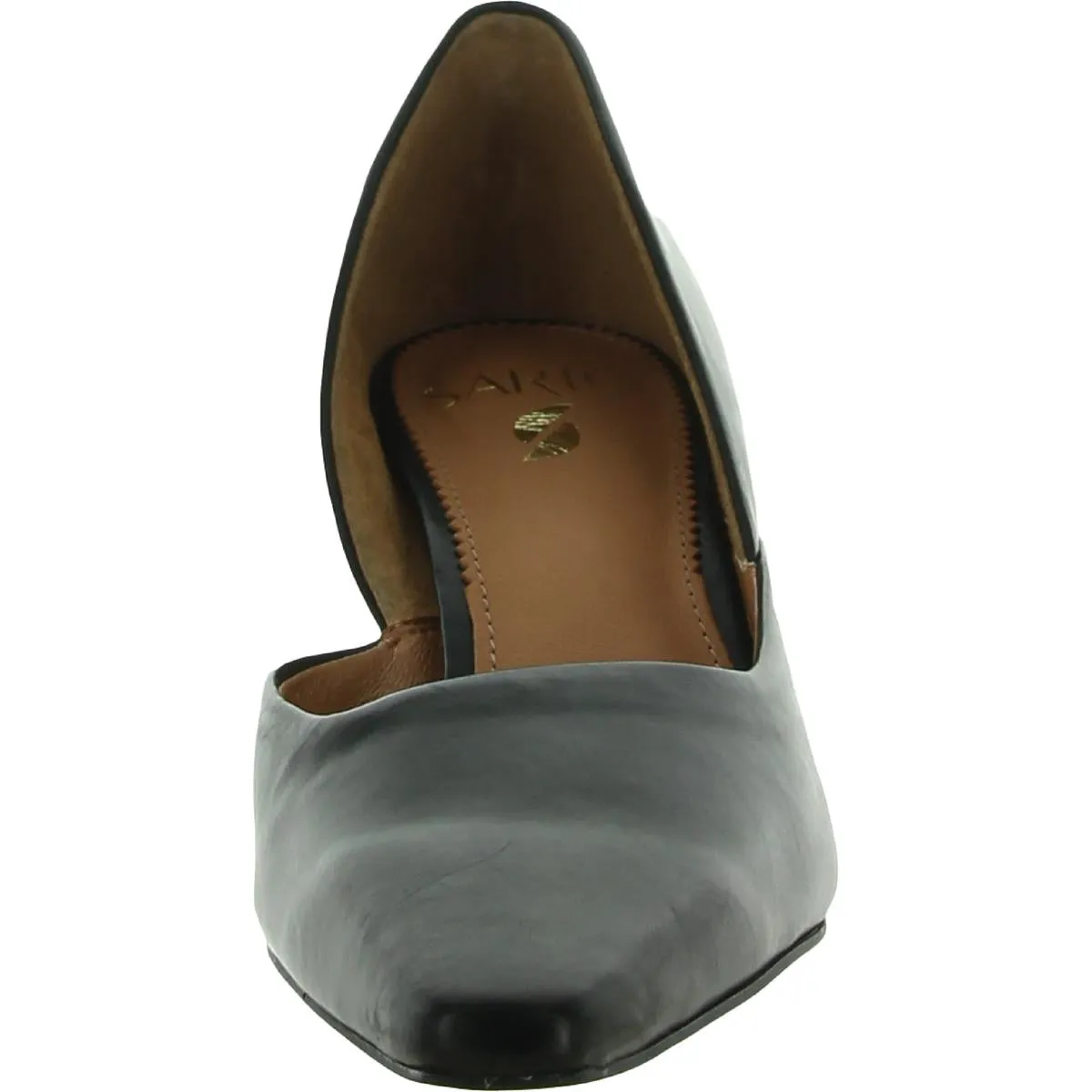 Rita Womens Leather Padded Insole D'Orsay Heels