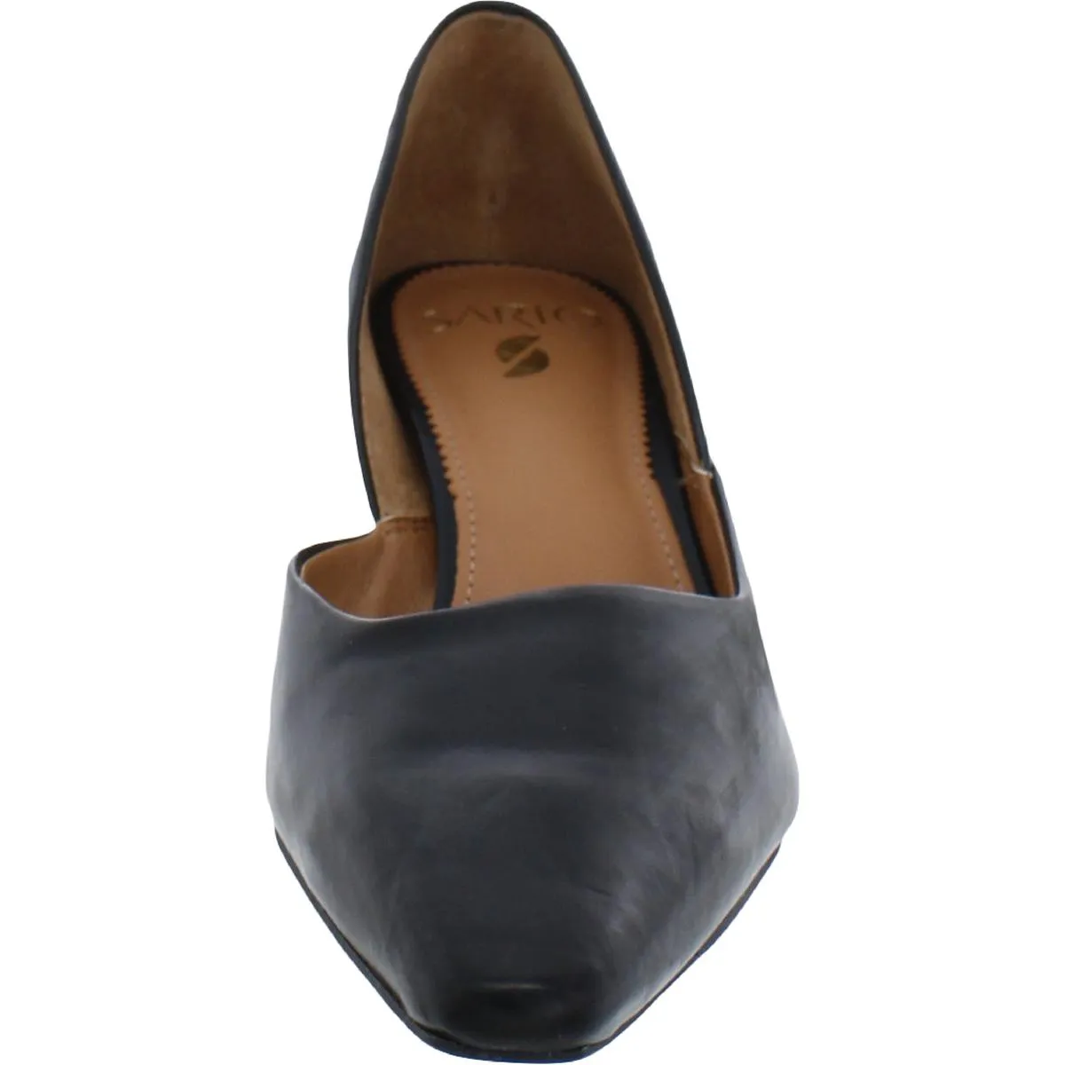 Rita Womens Leather Padded Insole D'Orsay Heels