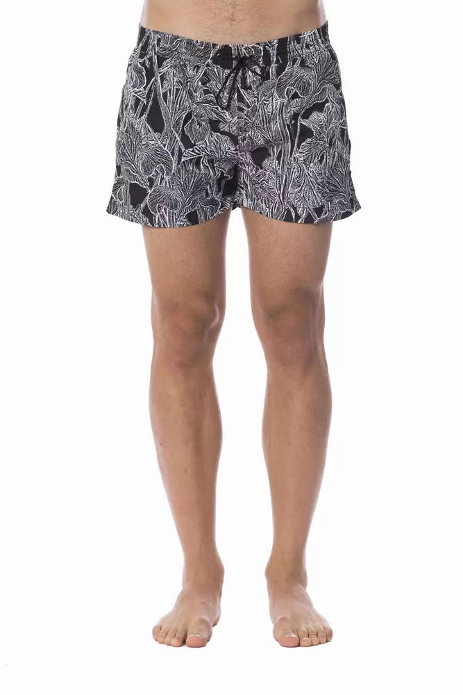 Roberto Cavalli Sport Polyester Men Men's Swimwear mens beach swimwear, quick dry mens swimsuits