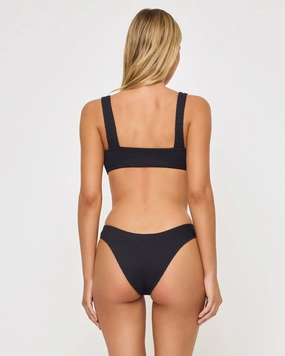 Rocky Bikini Bottom - Black timeless swimwear styles women, comfy swimwear for women