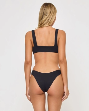 Rocky Bikini Bottom - Black ruched bikini bottoms, hipster swimwear bottoms