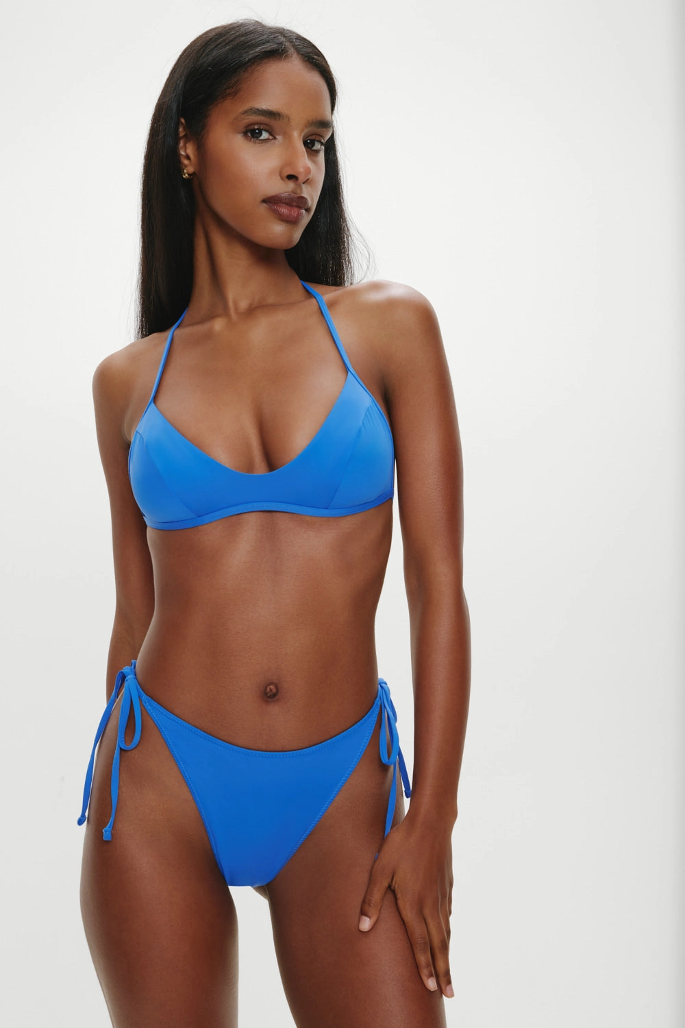 Romeo Cheeky String Bikini Bottom - Lake Blue