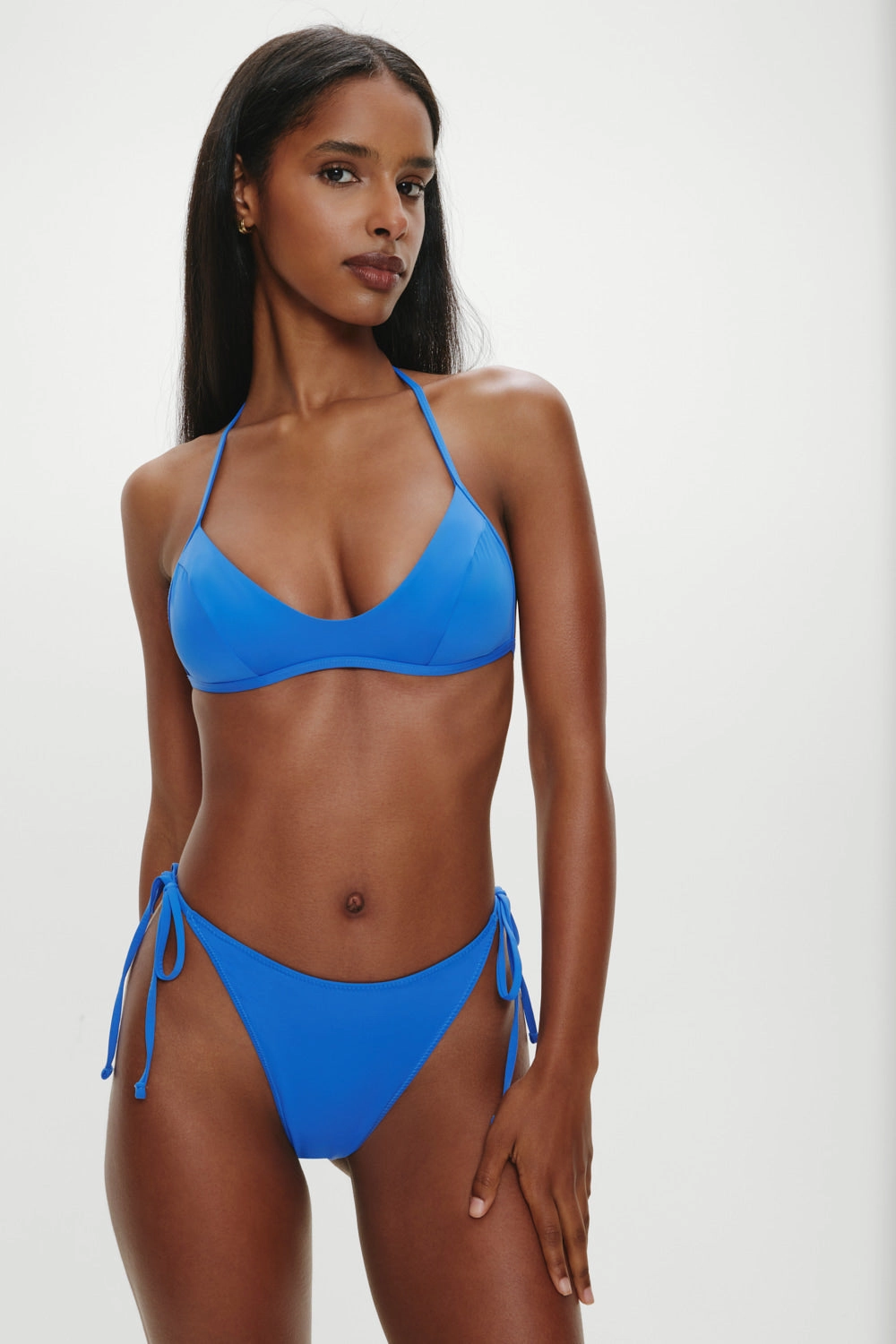 Romeo Cheeky String Bikini Bottom - Lake Blue