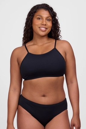 Ruth Bikini Top - Black bikini sets with cover up, comfy beach bikinis women