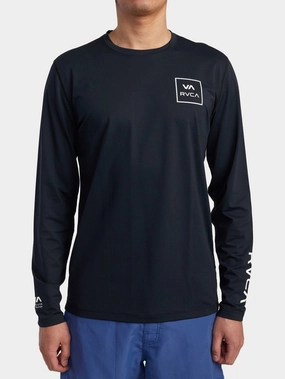 RVCA Surf Long Sleeve Rashguard men's boardshorts swimwear, long swim shorts for men