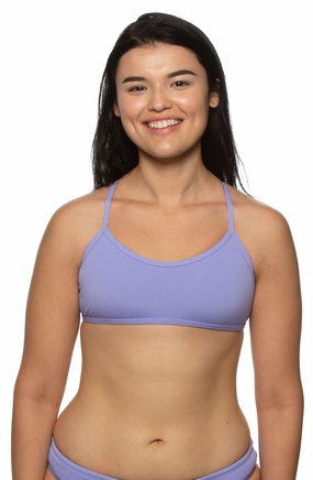 Ryan Bikini Top - Lavender mix and match bikinis, stylish women's bikini options