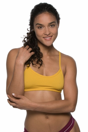 Ryan Bikini Top - Mustard all types of swimwear, stylish swimwear for all body types