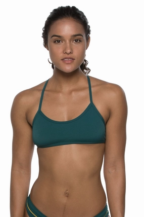 Ryan Bikini Top - Peacock mix and match bikinis, stylish women's bikini options
