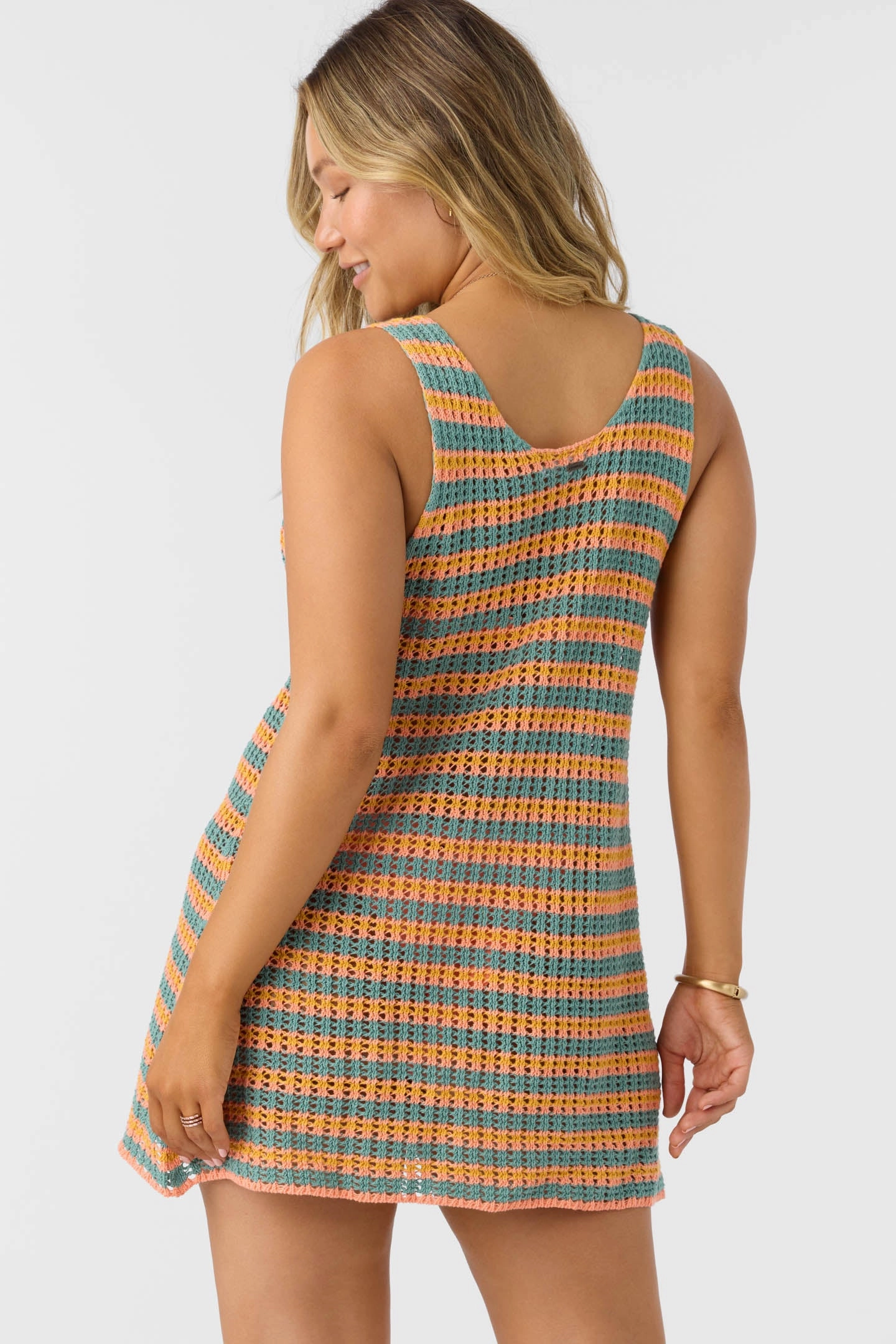 RYAN STRIPE MINI COVER-UP DRESS