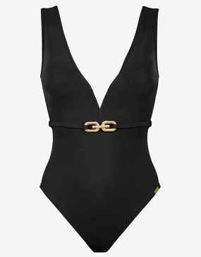 Sailor Luxe Plunge Swimsuit cup sized swimwear women, supportive swimsuits for large bust