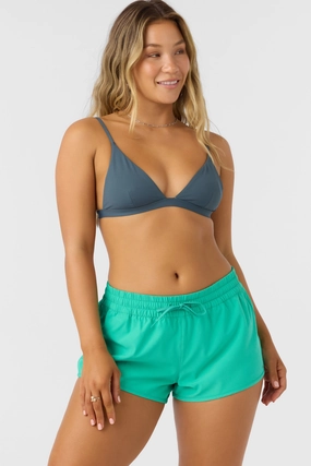 SALTWATER SOLIDS BALBOA 2" ELASTIC BOARDSHORTS classic women's swimwear, everyday swimwear for ladies