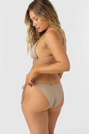 SALTWATER SOLIDS MARACAS TIE SIDE BOTTOMS classic women's swimwear, everyday swimwear for ladies